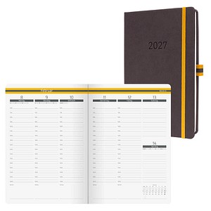 SIGEL Buchkalender CONCEPTUM Linescape 2027 dunkelgrau/gelb, 1 St.