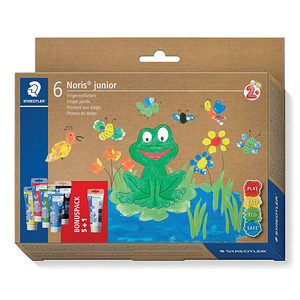 STAEDTLER Noris Club MALI Fingerfarben farbsortiert 6x 100,0 ml, 6 St.