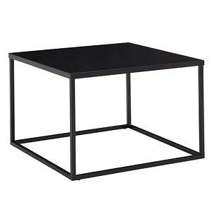 WOHNLING Couchtisch quadratisch Stahl schwarz 60,0 x 60,0 x 40,0 cm, 1 St.