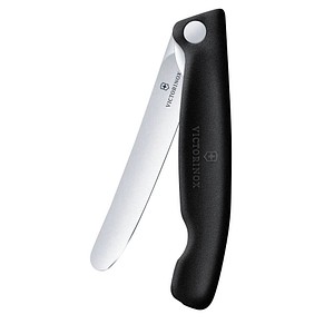 VICTORINOX Frühstücksmesser Swiss Classic silber, schwarz glatt, Klinge: 11,0 cm, 1 St.