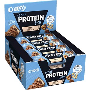 CORNY Crunchy Protein Bar Cookie 30% Proteinriegel 12 Riegel, 12 St.