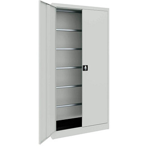 mauser Stahlschrank 790059A0 lichtgrau keine Fachböden 95,0 x 42,0 x 195,0 cm, aufgebaut, 1 St.