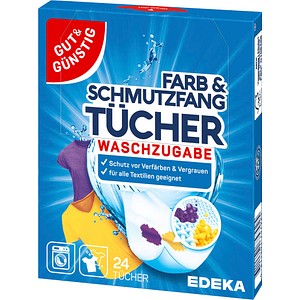 GUT&GÜNSTIG Farb- und Schmutzfangtücher weiß, 24 St.