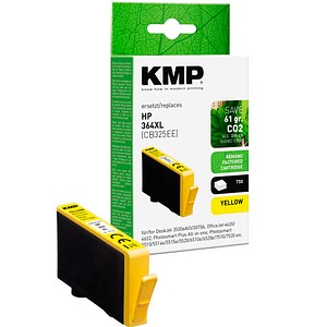 KMP  gelb Druckerpatrone kompatibel zu HP 364XL (CB325EE)