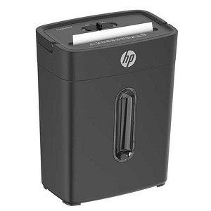HP OneShred 6CC Aktenvernichter mit Partikelschnitt P-4, 5 x 14 mm, bis 6 Blatt, schwarz