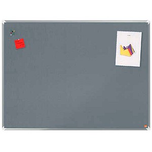 nobo Pinnwand Premium Plus 120,0 x 90,0 cm Textil grau