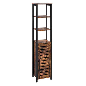 VASAGLE Regalschrank, LSC37BX braun 37,0 x 30,0 x 167,0 cm, 1 St.