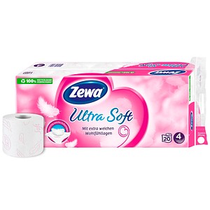 Zewa Toilettenpapier Ultra Soft 4-lagig 20 Rollen