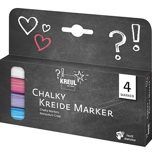KREUL Chalky Kreidemarker farbsortiert 2,0 - 3,0 mm, 4 St.
