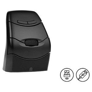 BAKKER ELKHUIZEN DXT 3 Precision Mouse Maus ergonomisch kabellos schwarz