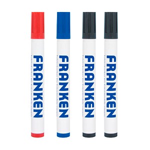 FRANKEN Whiteboard-Marker farbsortiert, 4 St.