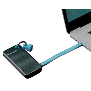 verbatim Pocket 1 TB externe SSD-Festplatte grau, schwarz