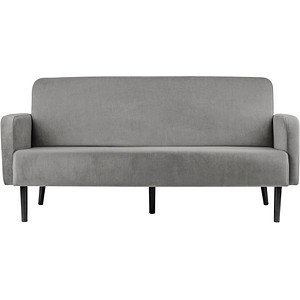 PAPERFLOW 3-Sitzer Sofa LISBOA grau schwarz Stoff