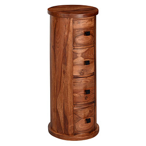 WOHNLING Kommode, WL6.148 sheesham 35,0 x 35,0 x 85,0 cm, 1 St.
