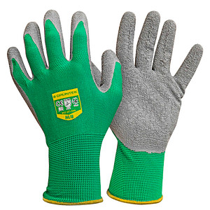 GRÜNTEK® unisex Gartenhandschuhe grün Größe 8, 5 Paar
