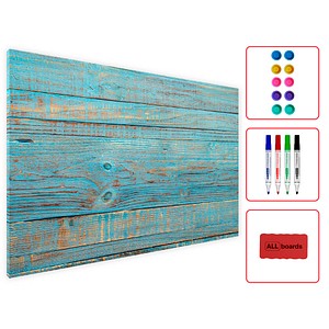 ALLboards Magnettafel 90,0 x 60,0 cm Blaues Brett