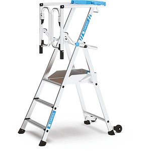 ZARGES Podestleiter ZAP Safemaster Max S silber 3 Stufen