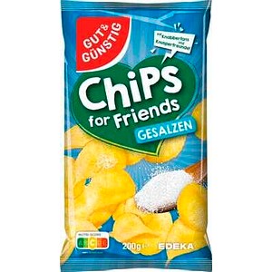 GUT&GÜNSTIG for Friends GESALZEN Chips 200,0 g