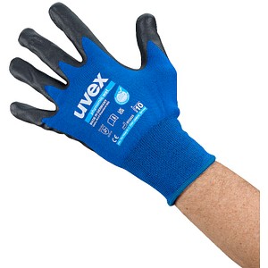 uvex unisex Arbeitshandschuhe phynomic WET blau Größe 10, 1 Paar