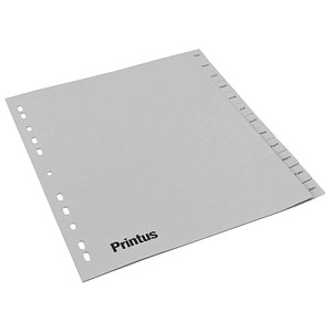Printus Ordnerregister DIN A4 Vollformat Dez.-Jan. grau 12-teilig, 1 Satz