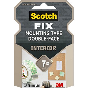 Scotch FIX™ INTERIOR doppelseitiges Klebeband 19,0 mm x 1,5 m, 1 Rolle