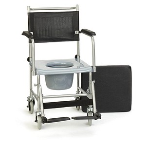 RUSSKA Toilettenstuhl fahrbar 17502100 schwarz, 1 St.