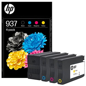 HP 937(6C400NE) schwarz, cyan, magenta, gelb Druckerpatronen, 4er-Set