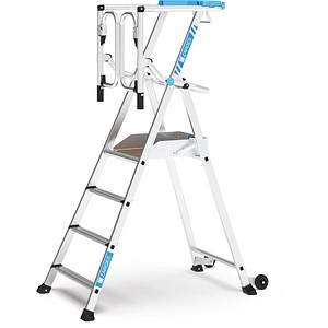 ZARGES Podestleiter ZAP Safemaster Max S silber 4 Stufen