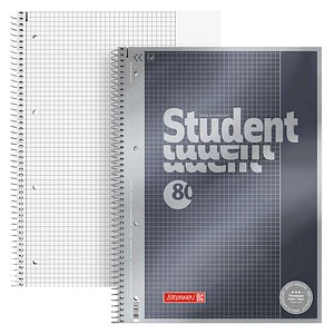 BRUNNEN Collegeblock Premium Student 26 kariert DIN A4 mit Rand, 5 St.