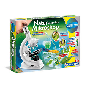 Clementoni Experimentierkasten Natur unter dem Mikroskop mehrfarbig