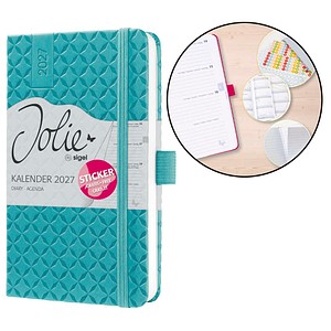 SIGEL Buchkalender Jolie 2027 Aqua Green, 1 St.