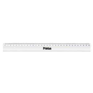 Printus Lineal 30,0 cm, transparent