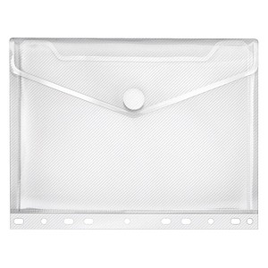 VELOFLEX Dokumententaschen Crystal DIN A5 transparent genarbt, 10 St.