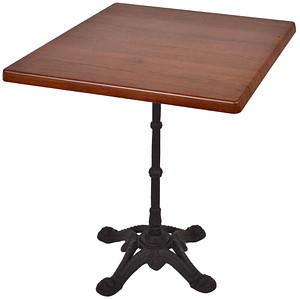 Garden Pleasure CIVETTA Bistrotisch quadratisch Spanplatte dunkelbraun 70,0 x 70,0 x 74,0 cm, 1 St.