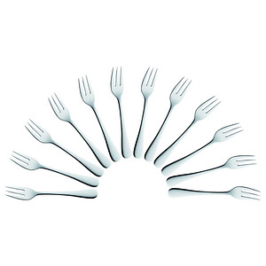 solex® Kuchengabeln Julia silber, 12 St.