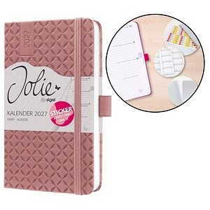 SIGEL Buchkalender Jolie 2027 Dusty Red, 1 St.