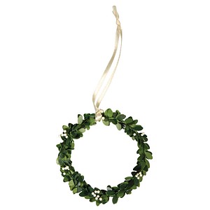 Rayher Geschenkanhänger grün Buchskranz Ø 7,5 cm, 1 St.