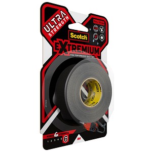 Scotch Extremium™ Ultra Strength Gewebeband schwarz 24,0 mm x 10,0 m 1 Rolle