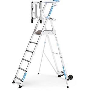 ZARGES Podestleiter ZAP Safemaster Max S silber 6 Stufen