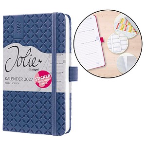 SIGEL Buchkalender Jolie 2027 Indigo Blue, 1 St.