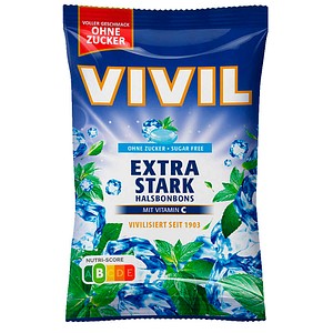 VIVIL® Extra Stark ohne Zucker Bonbons 33 St./ 120,0 g, 1 Pack