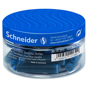 Schneider Tintenpatronen für Füller blau 30 St.
