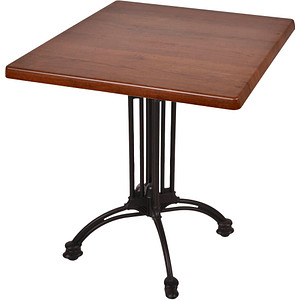 Garden Pleasure MORENA Bistrotisch quadratisch Spanplatte dunkelbraun 70,0 x 70,0 x 74,0 cm, 1 St.