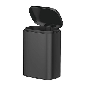 WENKO Sare Kosmetikeimer Wandmontage 5,0 l schwarz, matt, 1 St.
