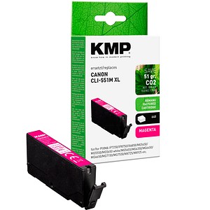 KMP  magenta Druckerpatrone kompatibel zu Canon CLI-551 XL M