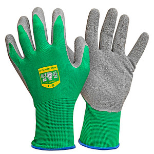 GRÜNTEK® unisex Gartenhandschuhe grün Größe 9, 5 Paar