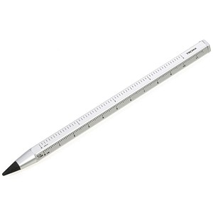 TROIKA® CONSTRUCTION ENDLESS Bleistift HB silber, 1 St.