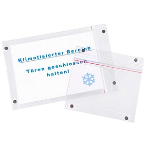 EICHNER Dokumententaschen DIN A4 quer transparent glatt, 10 St.