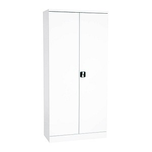 Gürkan Stahlschrank 109705 weiß 4 Fachböden 92,0 x 42,0 x 195,0 cm, aufgebaut, 1 St.