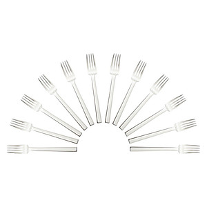 solex® Gabeln Maya silber, 12 St.